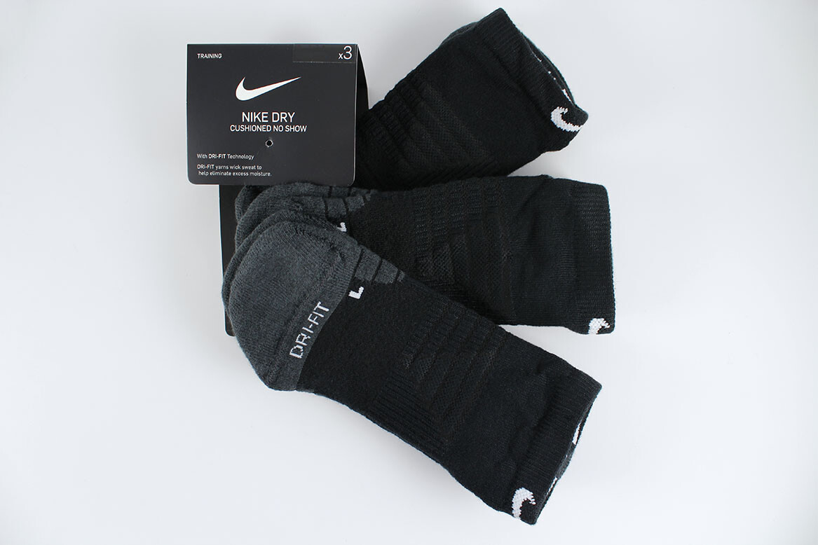 black dri fit socks